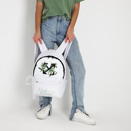 Рюкзак молодежный Nature, 29х13х44, отд на молнии, н/карман, белый - Nazamok фото 4