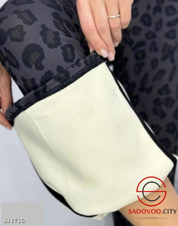 Брюки женские с леопардовым принтом