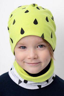 Crockid _ К 8151/фисташковый,св.серый меланж,капли комплект дет