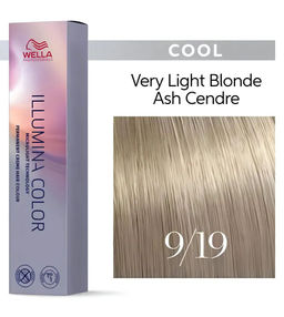 Illumina Color 9/19 очень светлый блонд пепельный сандре, Wella Professionals