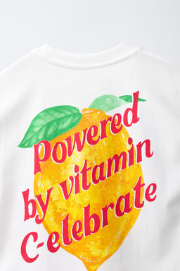 CAMISETA ESTAMPADO FRUTAS / Blanco - Zara фото 4