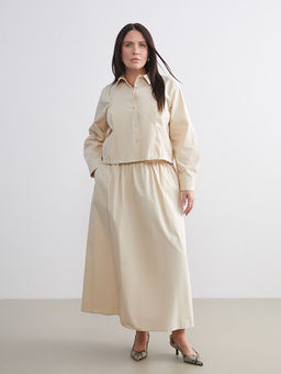 Beli Lastikli Pileli Etek