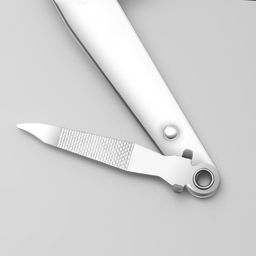 Цена за 4 шт. Кусачки книпсер педикюрные, с пилкой, 7.6 см, в коробке