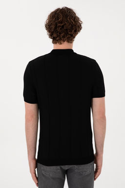 Erkek Slim Fit Polo Yaka Siyah Ti__rt - U.s. polo assn фото 5