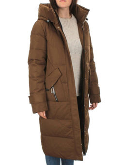M-2253 BROWN Пальто зимнее женское MEAJIATEER (био-пух) - Fashion фото 6