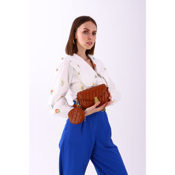 Сумка-мессенджер на клапане, цвет коричневый - Simaland фото 5