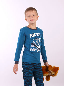 CRB wear / CWKB 50205-42 Пижама для мальчика (джемпер, брюки),индиго/Ex.Cherubino  фото 4