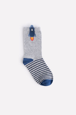 CROCKID СТОК! Носки. Цвет: св.серый меланж
