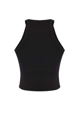 TRENDYOLMILLA Siyah Ici Pedli Bra Detayl? Fitted/Vucuda Oturan Orme Atlet TWOSS25AL00026  фото 3