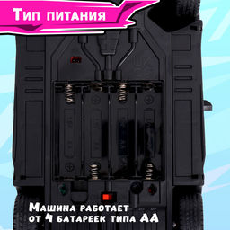 Машинка на пульте управления Perfect, световые эффекты, работает от батареек, цвет бирюзовый - Simaland фото 6