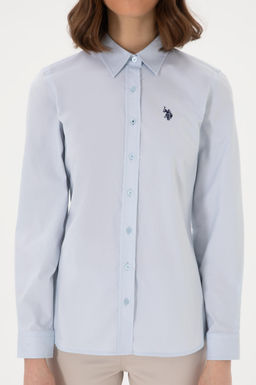 Kad_n A__k Mavi Uzun Kollu Basic G_mlek Sepette S_rpriz _ndirim - U.s. polo assn фото 6