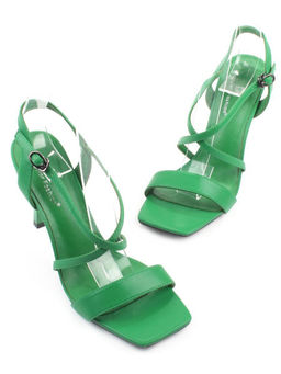 08-M89F-226LU GREEN Босоножки женские (натуральная кожа)