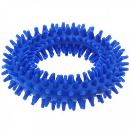 Пэт тойс (Pet toys) Игрушка для собаки Кольцо с шипами д10см h2,8см, резиновая, на картоне, цвета в ассортименте: синий, зеленый, коралловый (Китай)