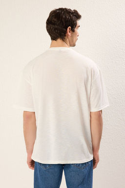 TRENDYOL MAN Mint Oversize/Genis Kesim Palmiye Nak?sl? %100 Pamuk T-Shirt TMNSS25TS00055 - Trendyolmilla фото 10