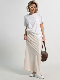 Юбка атласная Эвелин (сливочная) Ю15382-25М - Lt collection фото 2