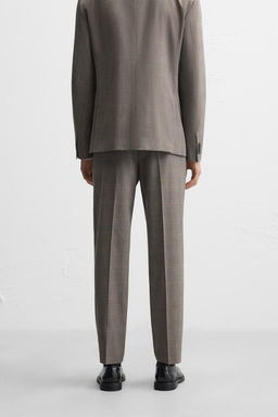 CHECK SUIT TROUSERS - Zara фото 3
