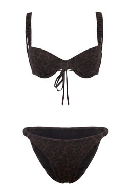 Leopar Desenli Balconette Kapl_ B_zg_ Detayl_ Normal Bel Regular Bikini Tak_m_ TBESS26BT00168 - Trendyolmilla фото 3