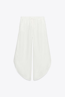 ZW COLLECTION LINEN TROUSERS WITH VENTS - Zara фото 7