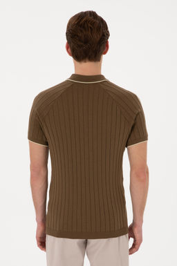 Erkek Slim Fit Bisiklet Yaka Haki Ti__rt - U.s. polo assn фото 5