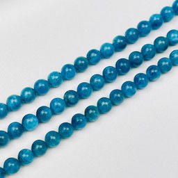 Бусины для украшений из Апатита (62 бусины) 39 см