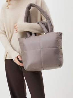 Женский шоппер TENDANCE Артикул 4248446, серо-бежевый  фото 6