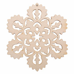 Заготовка для декорирования Mr. Carving ВД-1201 Подвеска новогодняя фанера 0.3 см Снежинка №4 (8х9см.)