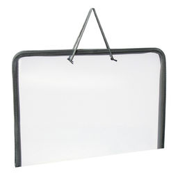 Папка для чертежей и рисунков А3, 460 х 320 х 25 мм, с ручками, пластиковая, молния вокруг, Офис