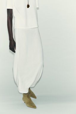 CUT-OUT KNIT MIDI SKIRT - Zara фото 2