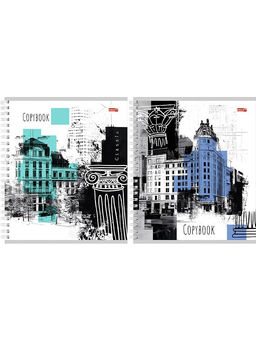 Цена за 2 шт. Тетрадь 48л. на спирали Profit "Городская графика" клетка (Т48-4848)