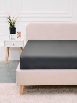 Простыня полисатин гладкокрашенный - Сталь 150х215