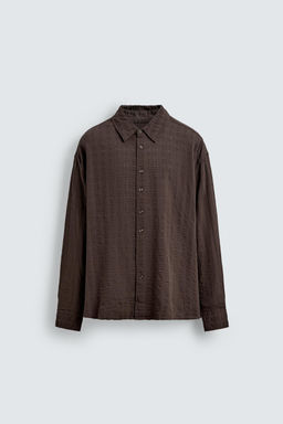 TEXTURED CHECK SHIRT - Zara фото 6