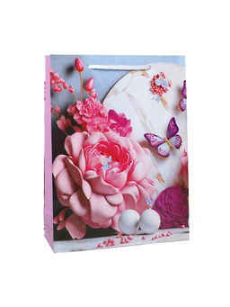 Цена за 12 шт. Пакет подарочный 18х24х7см / 466S /уп 12/1500/микс/128г/м2 - Галеонтрейд фото 4