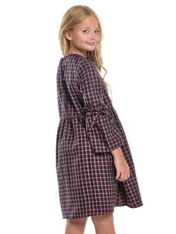 Платье для девочки нарядное UD 6837 бежевая клетка - Mini maxi фото 9