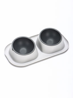 Миска для животных Дубль Мини 0.2 л, Soft-touch, смоки - Simaland фото 2