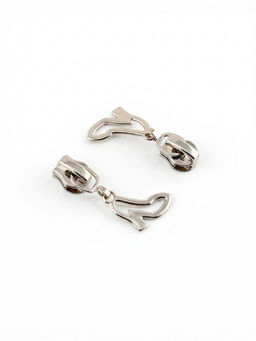 Цена за 2 шт. Бегунок для молнии «Спираль», №5, «Туфелька», 10 шт., цвет никель