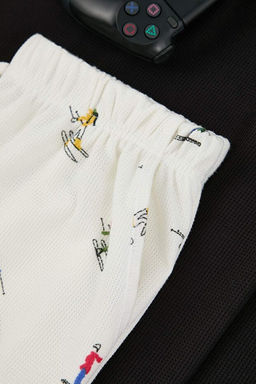 Siyah Regular Yumu_ak Waffle _rme Pijama Tak_m_ TMNAW26PT00069 - Trendyolmilla фото 2