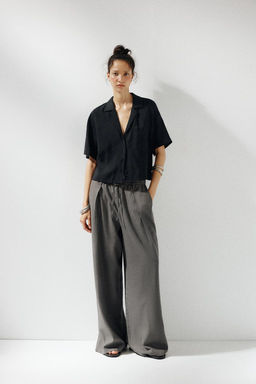 FLOWING SHIRT WITH POCKET - Zara фото 2