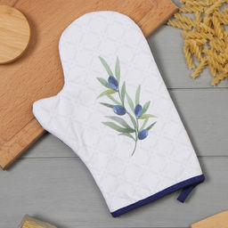 Варежка-прихватка Этель Олива 20х28см,саржа, 100% х/л, ватин 250г/м2