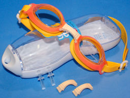 Очки для плавания SG1800-ОРН цвет желто-оранжевый