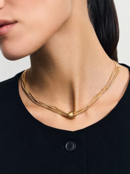 Многослойное украшение на шею / Zarina фото 4