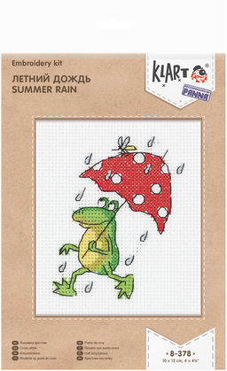 Klart набор для вышивания 8-378 Летний дождь 10 х 12 см