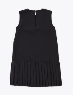 Siyah Regular Fit Dokuma Elbise
