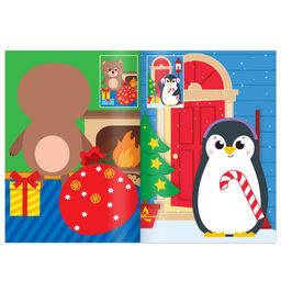 Аппликации наклейками Оленёнок