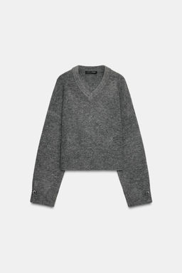 SOFT KNIT SWEATER WITH BUTTONS - Zara фото 4