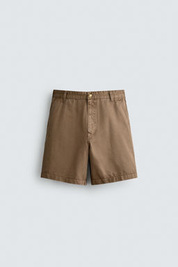 BERMUDA LAVADO EFECTO VINTAGE / Marr?n claro - Zara фото 6