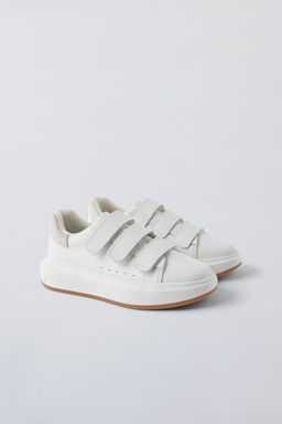LEATHER PLIMSOLLS WITH STRAPS - Zara фото 9