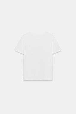 CAMISETA BOLSILLOS BORDADO / Blanco - Zara фото 8