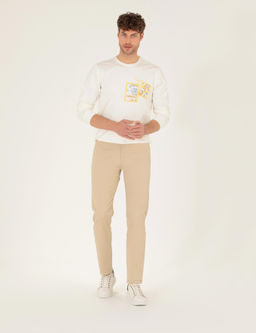 Bej Regular Fit Kanvas Pantolon - Pierre cardin фото 8
