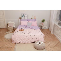 Постельное бельё Этель 1.5 сп Violet love 143*215 см, 150*214 см, 70*70 см - 2 шт, бязь 125 г/м2  фото 19