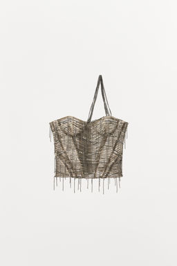 LIMITED EDITION BEADED SEQUIN CORSET - Zara фото 3